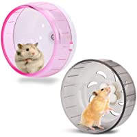 Los mejores  - LDYQ Rueda para Hámster- 2 pcs Rueda para Hámster para Mascotas de Súper Silencioso-Transparente Rueda de Cinta de…
